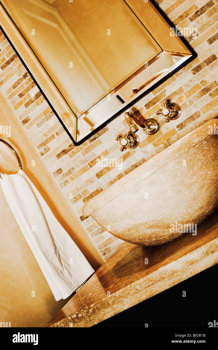 Washbasin in the bathroom Stock Photo - Alamy