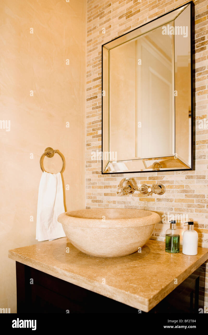 Washbasin in the bathroom Stock Photo - Alamy
