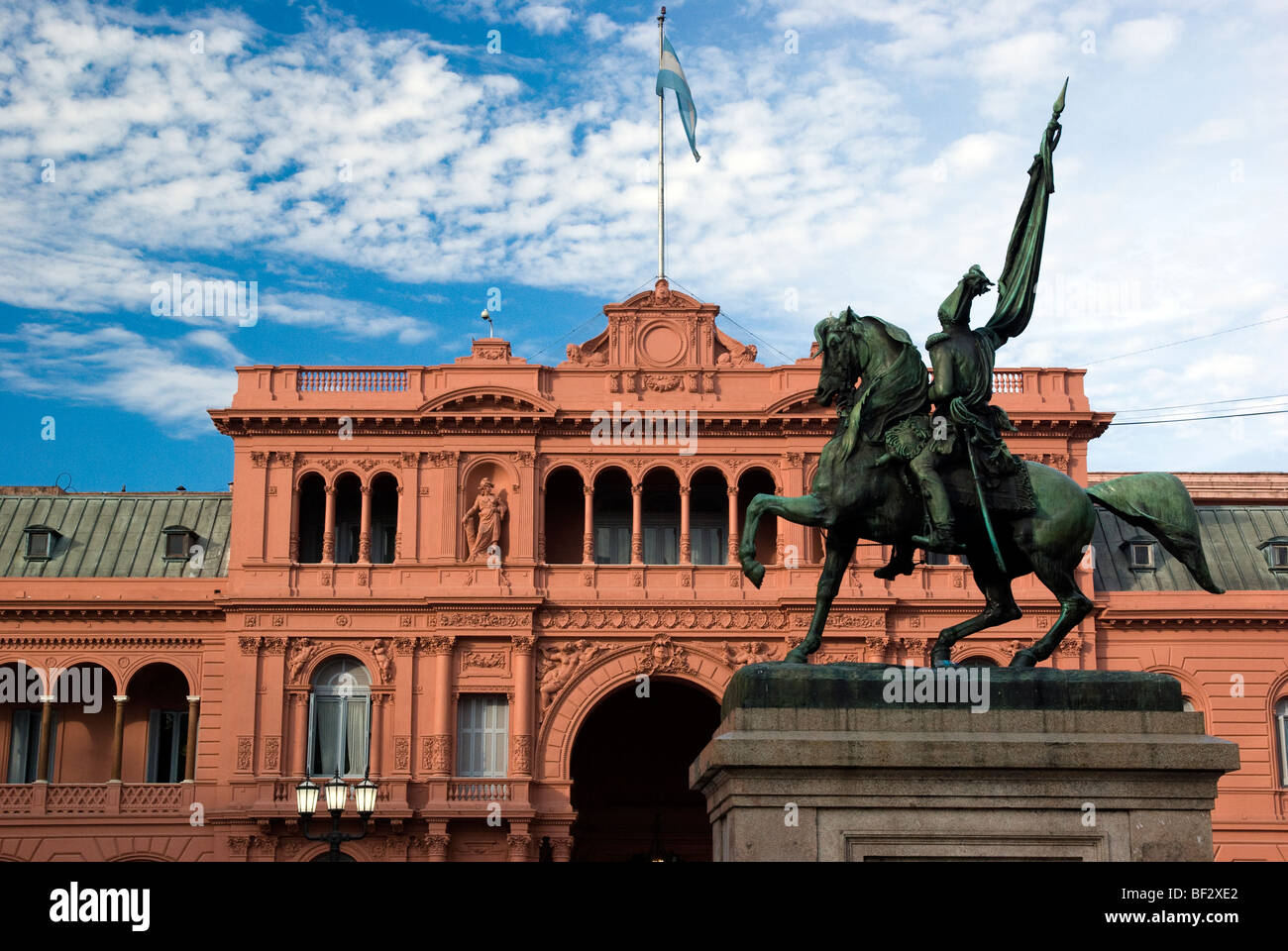 The Casa Rosada (Pink House), official seat of the executive branch of the Government of Argentina, Buenos Aires, Argentina Stock Photo