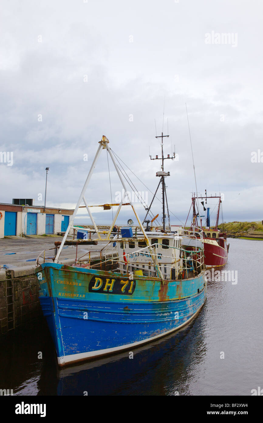 Fishing boats at Girvan Harbour, South Ayrshire, Scotland Stock Photo