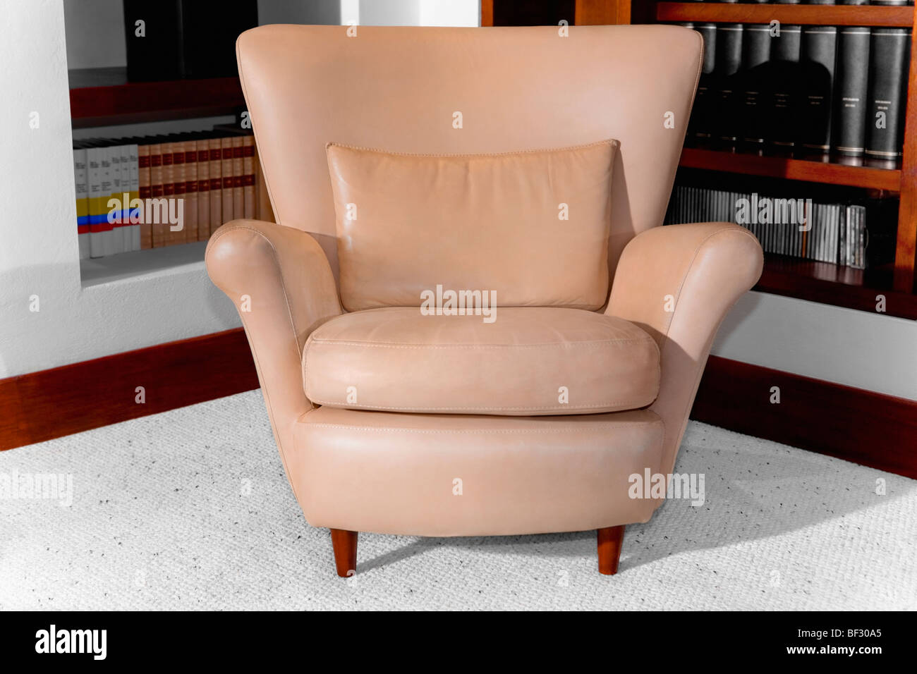 Armchair in a living room Stock Photo Alamy