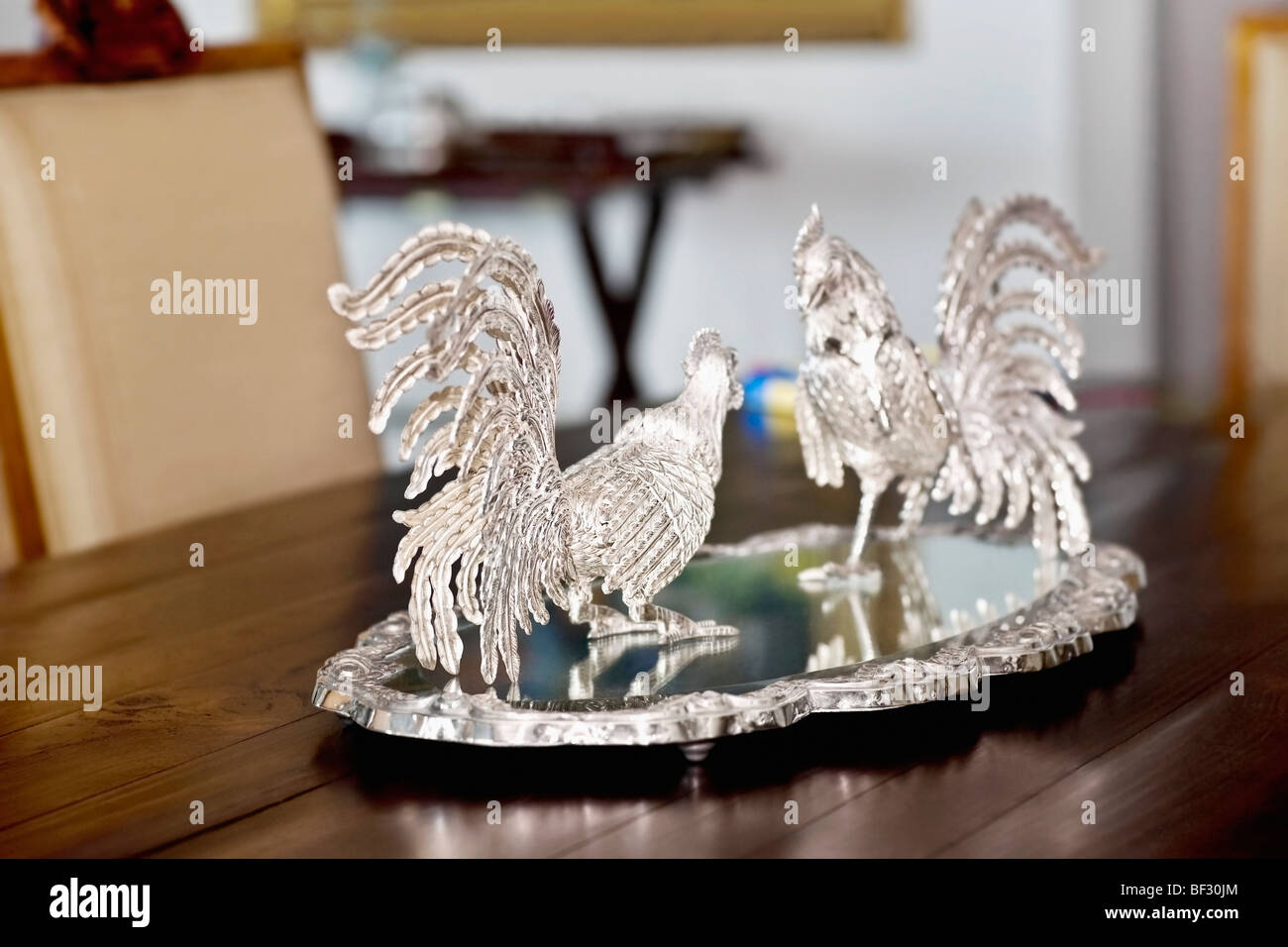 Showpiece on a dining table Stock Photo Alamy