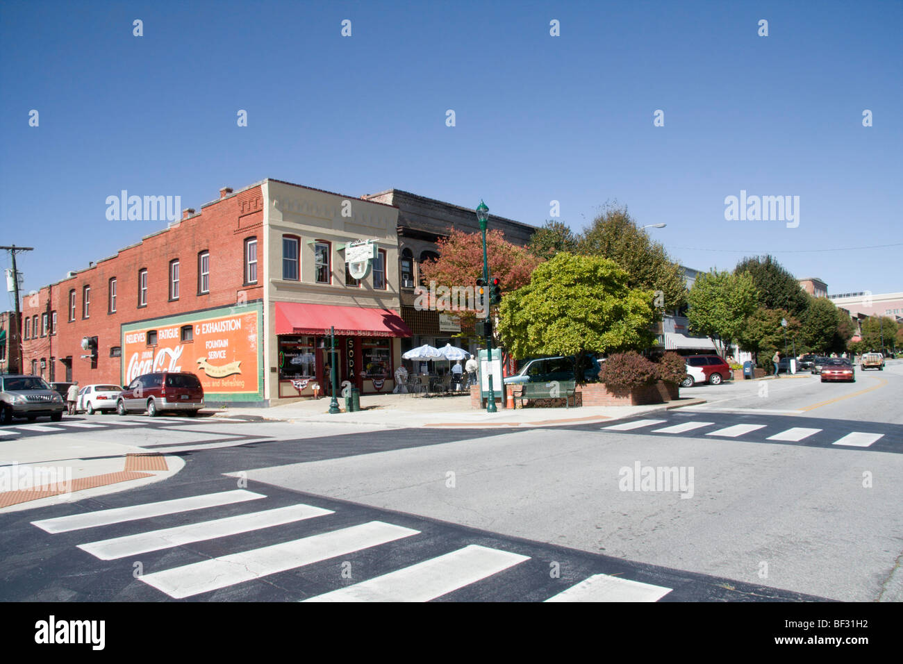 historic downtown Hendersonville North Carolina Stock Photo Alamy
