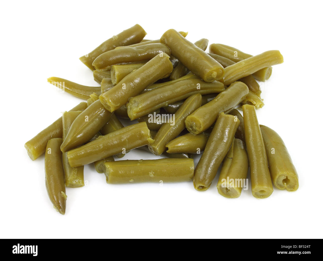 Cut green beans Stock Photo
