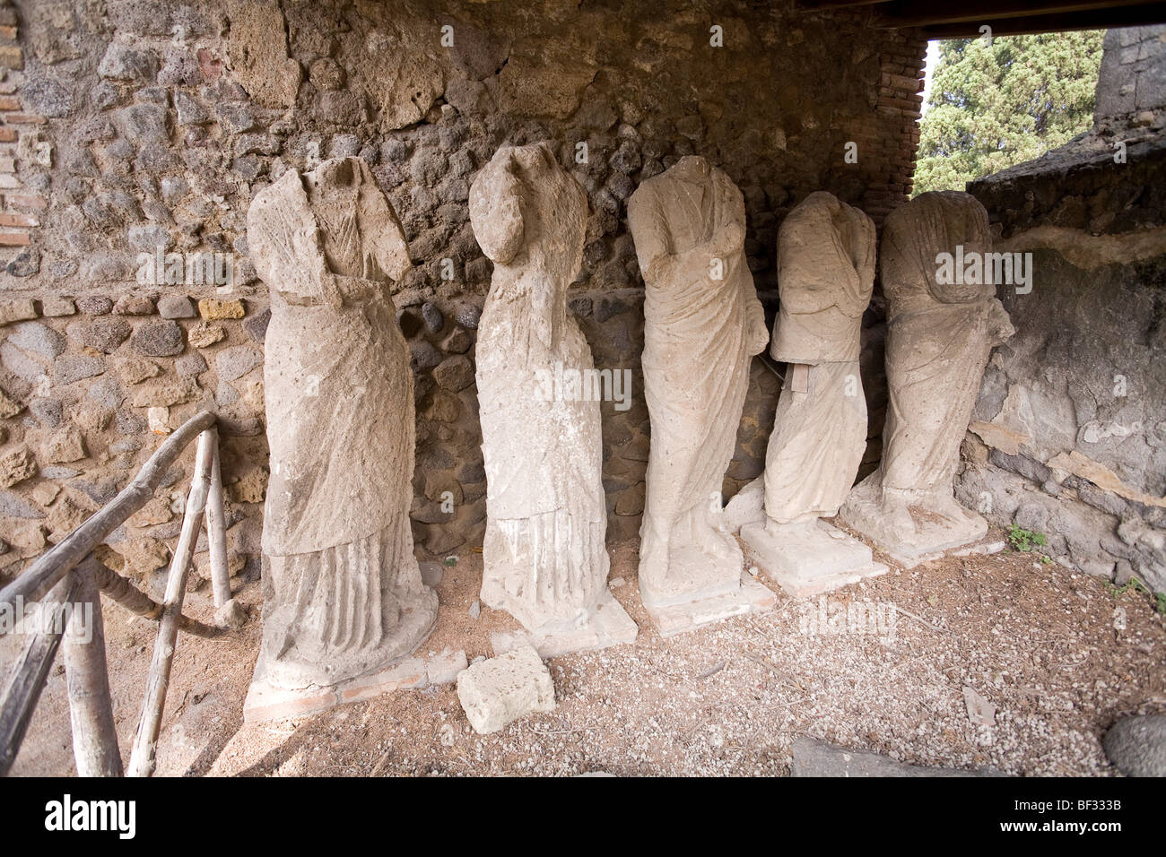 Italy, Campania, Pompeii Necropolis of Herculaneum Gate (Porta