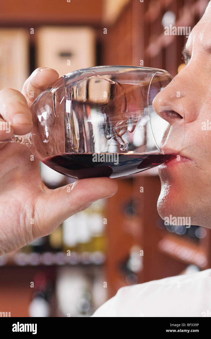 Person in a wine cellar hi-res stock photography and images - Alamy