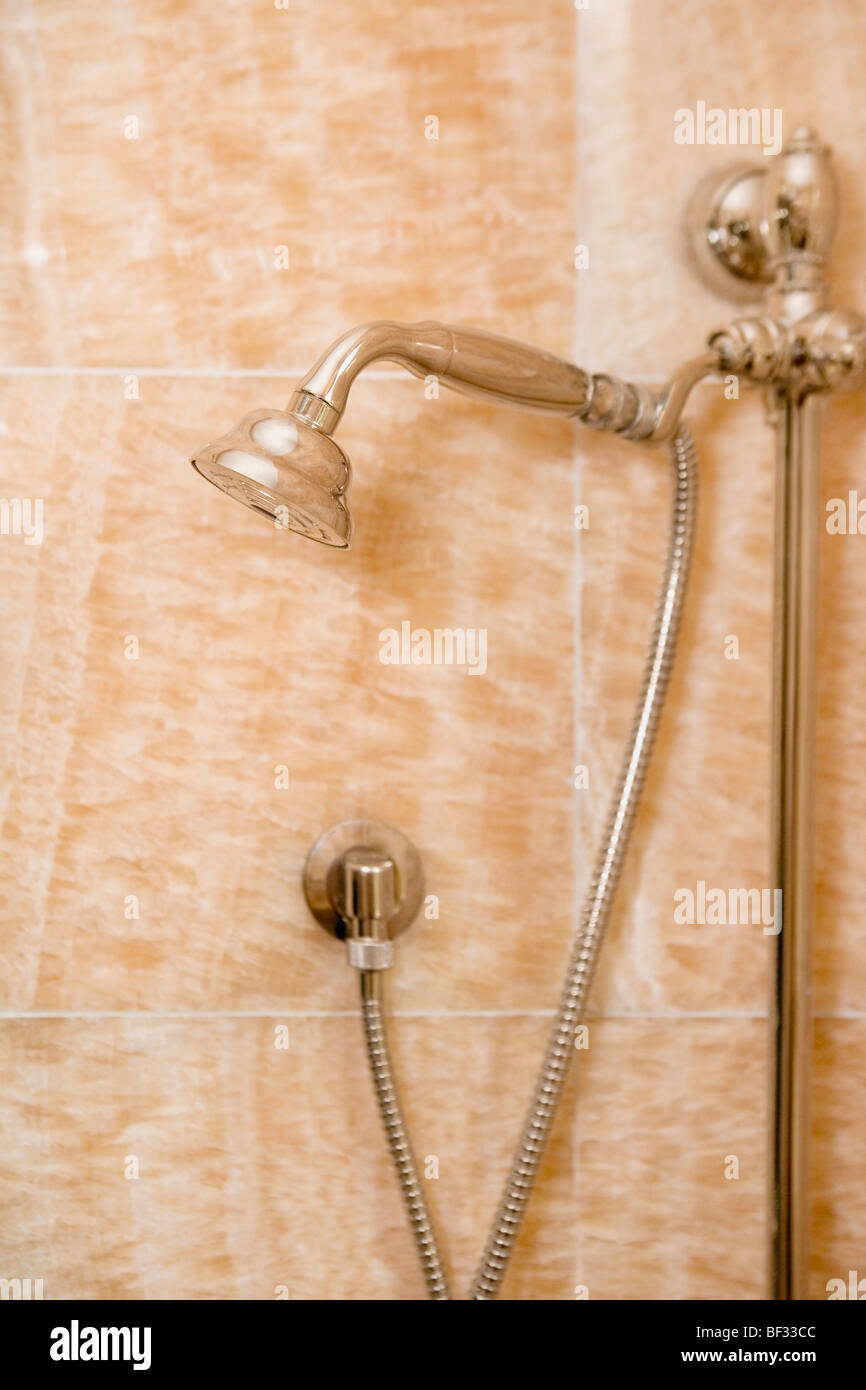 Hand shower in the bathroom Stock Photo Alamy