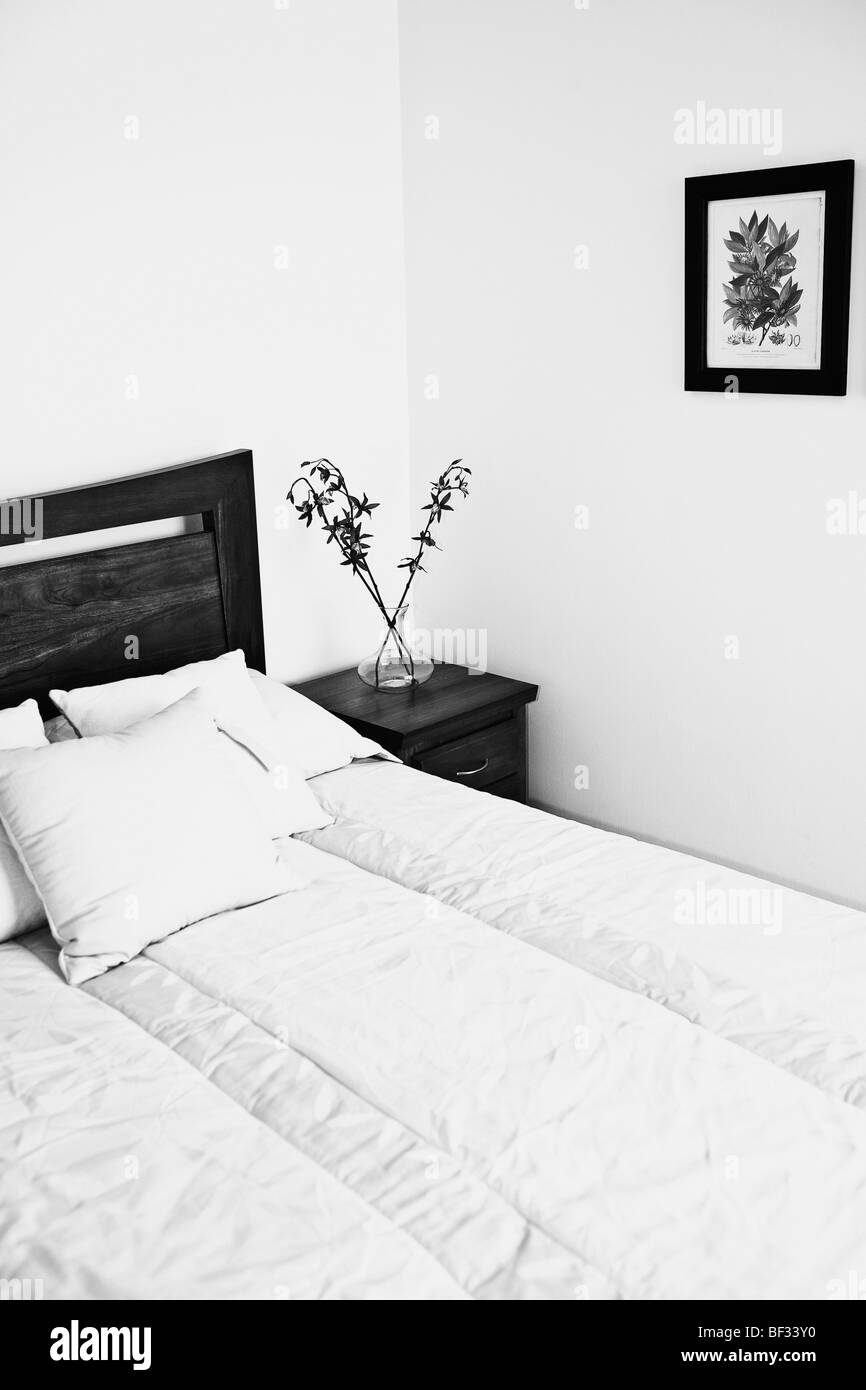 Interiors of a bedroom Stock Photo