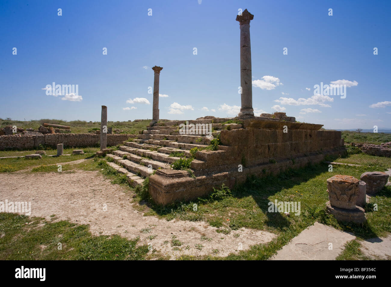 Tunisia Thuburbo Maius Colonia Julia Aurelia Commoda Stock Photo Alamy