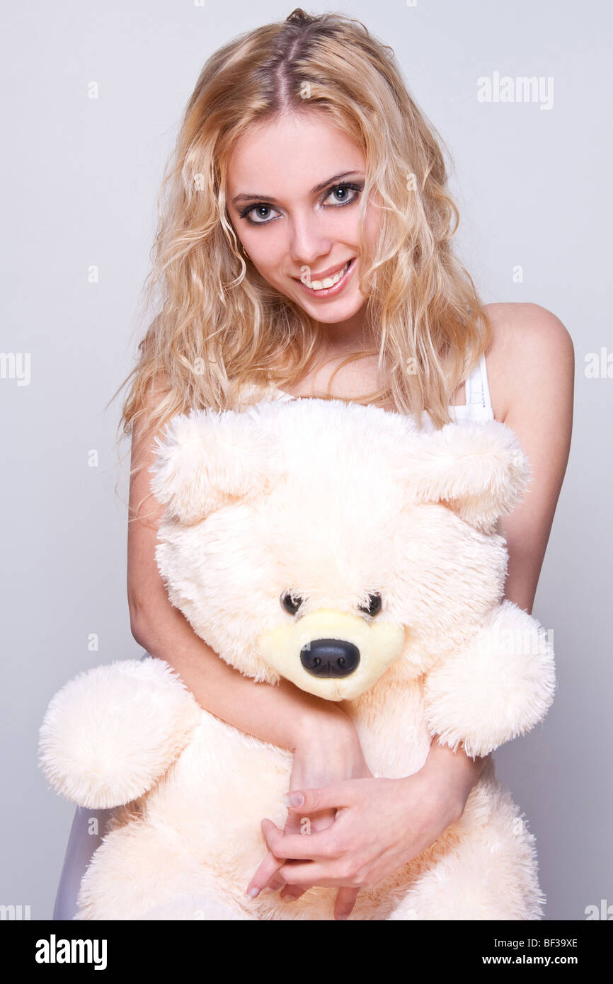 Teenage girl teddy bear hi-res stock photography and images - Alamy