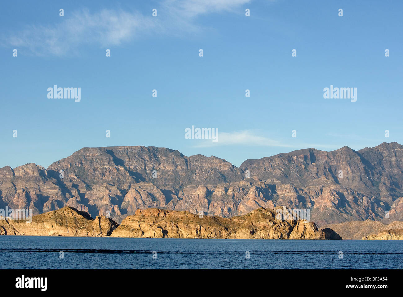 Mountains on the coast of Baja California. Stock Photo