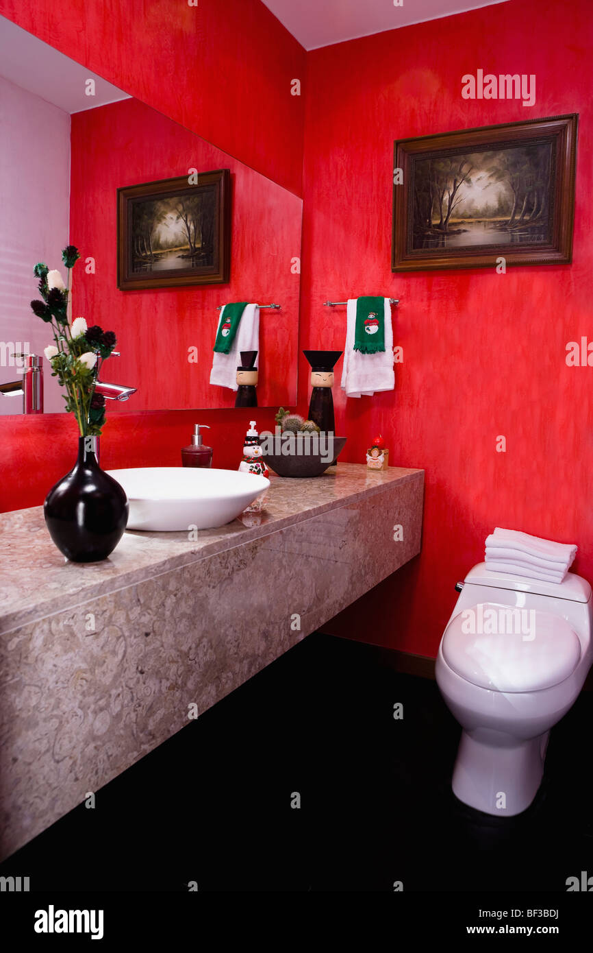 Interiors of a bathroom Stock Photo Alamy