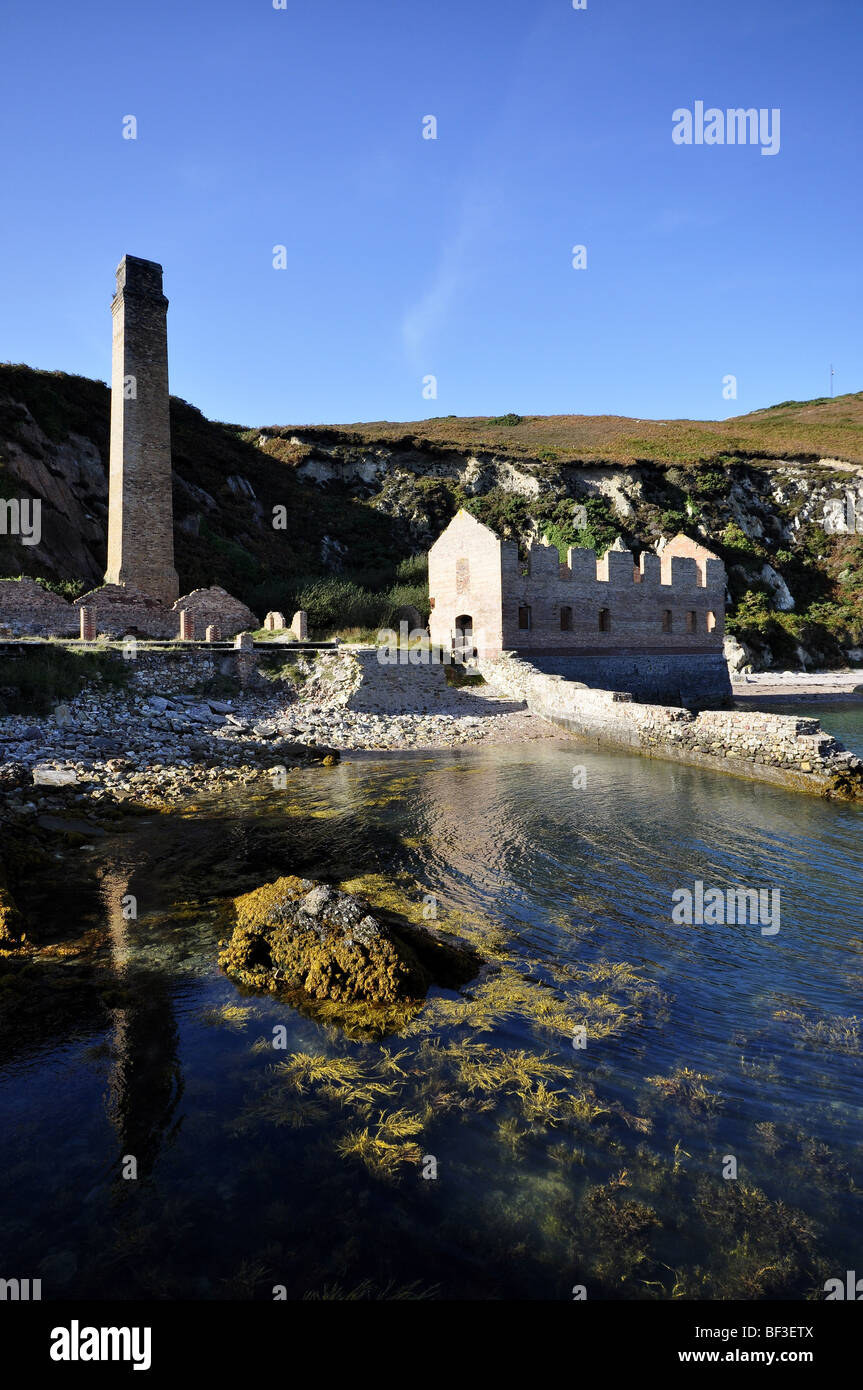 Porth Wen Amlwch Anglesey  brick works Stock Photo