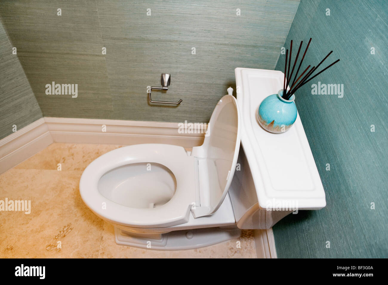 Toilet bowl in the bathroom Stock Photo Alamy