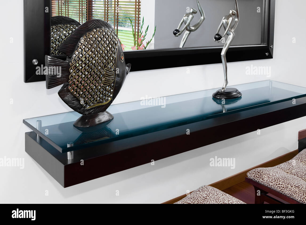 Showpieces on a rack Stock Photo - Alamy