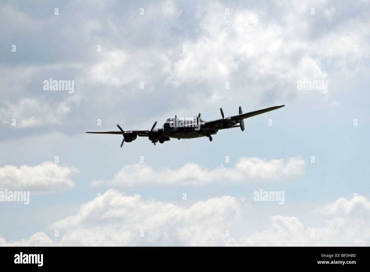 The famous Avro Lancaster Bomber  which was built by Avro a British aircraft manufacturer. Stock Photo
