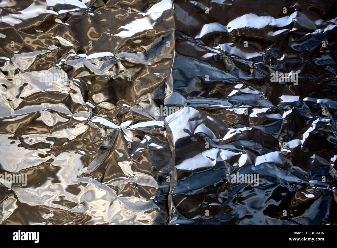 Crushed aluminium foil Stock Photo Alamy