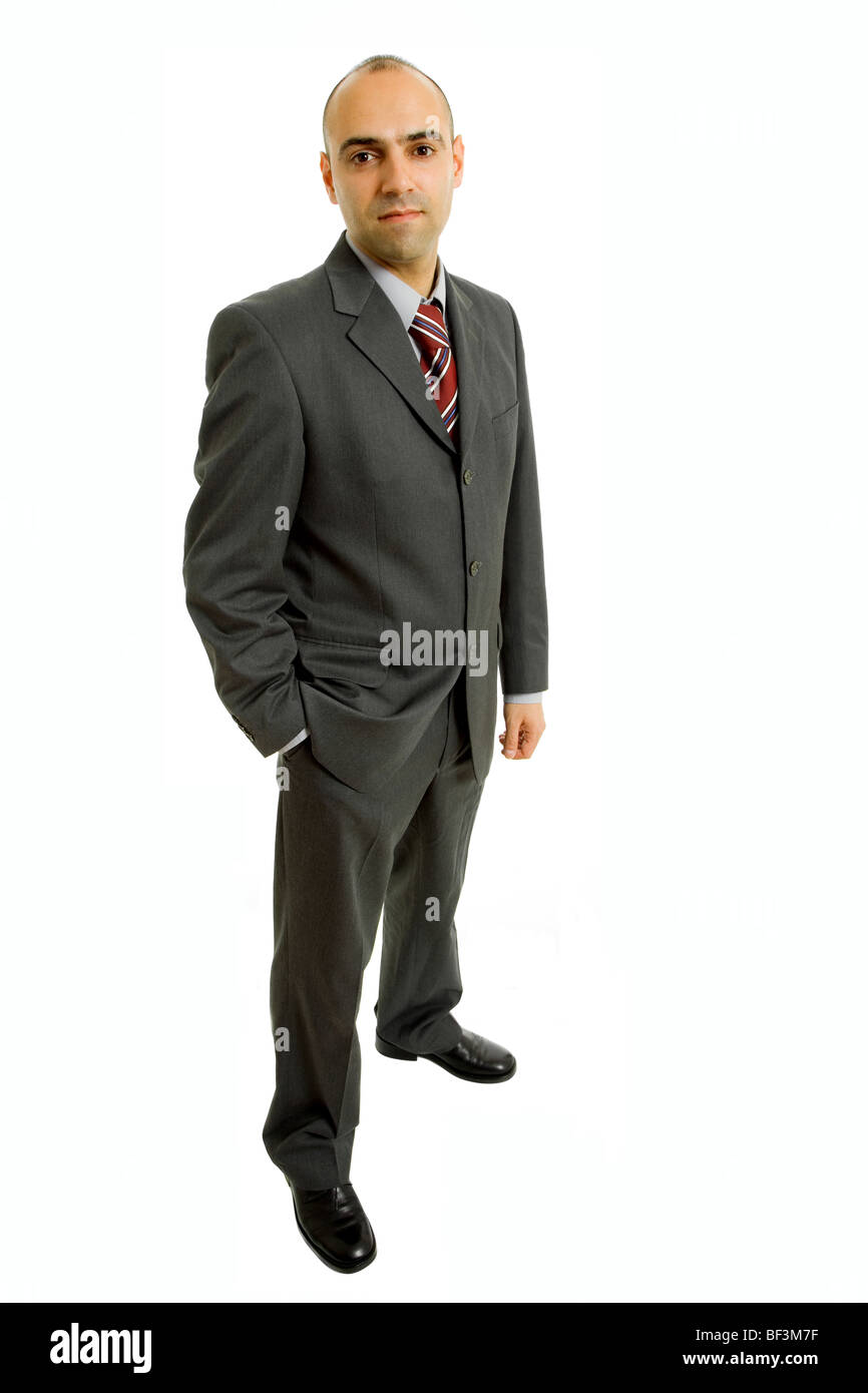 young business man full body isolated on white background Stock Photo ...