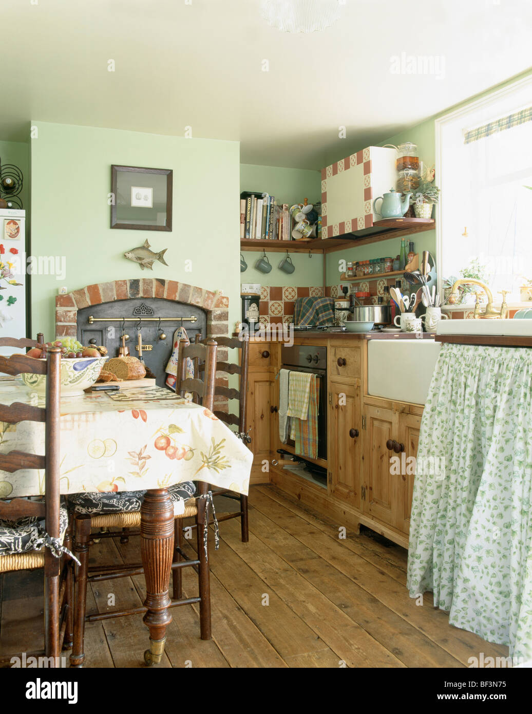 pastel wooden kitchen