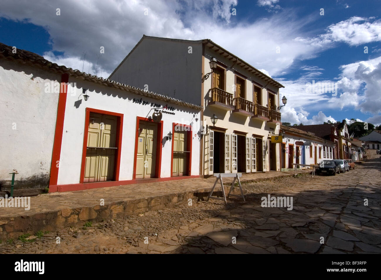 Colonial buildings at Tiradentes, Minas Gerais, Brazil Stock Photo