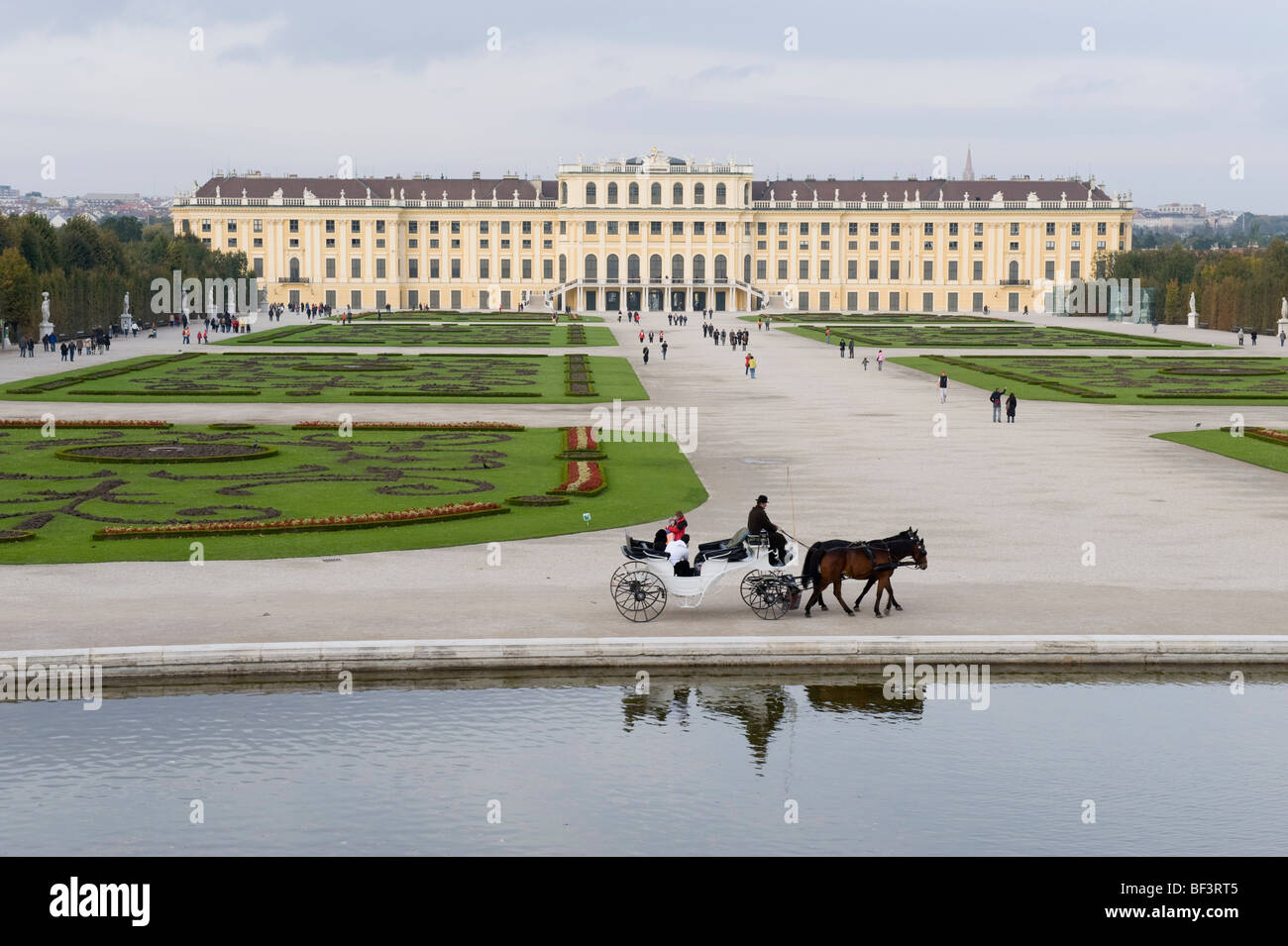 SCHONBRUNN  PALACE GARDENS, VIENNA. AUSTRIA. Stock Photo