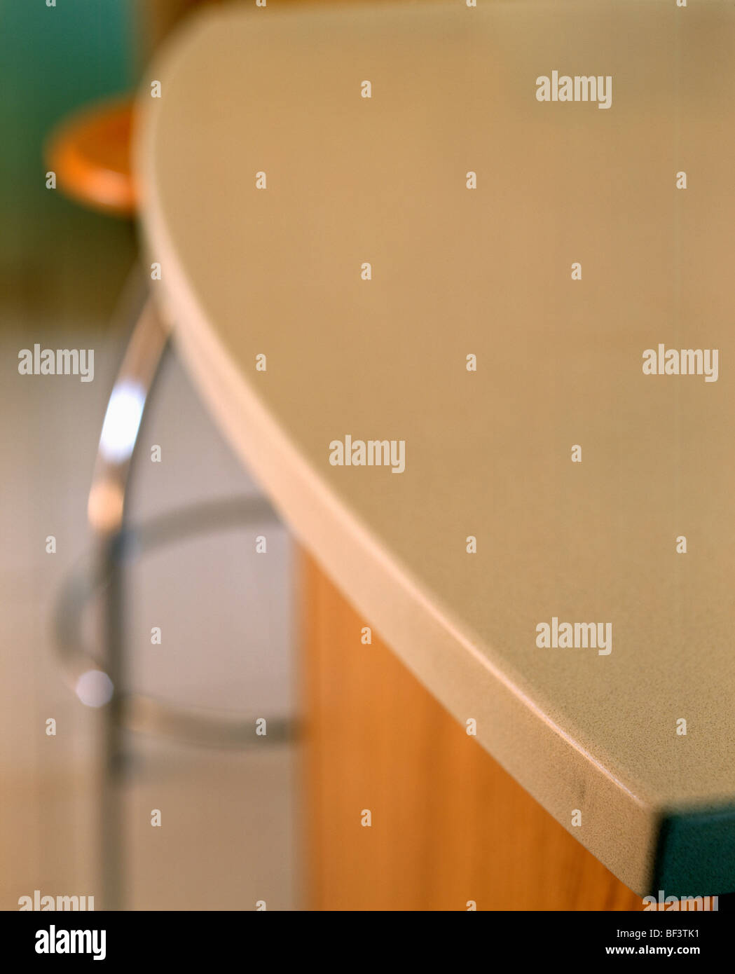 Closeup of cream kitchen worktop Stock Photo Alamy