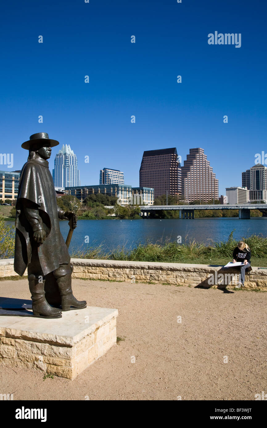 Stevie Ray Vaughan statue at Auditorium Shores photo 1