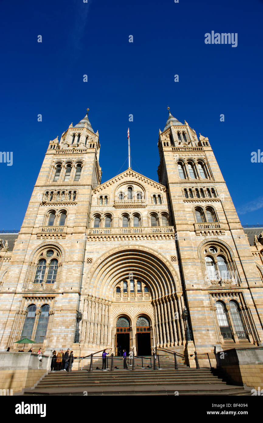 Waterhouse building of the Natural History Museum front entrance. London. UK 2009. Stock Photo