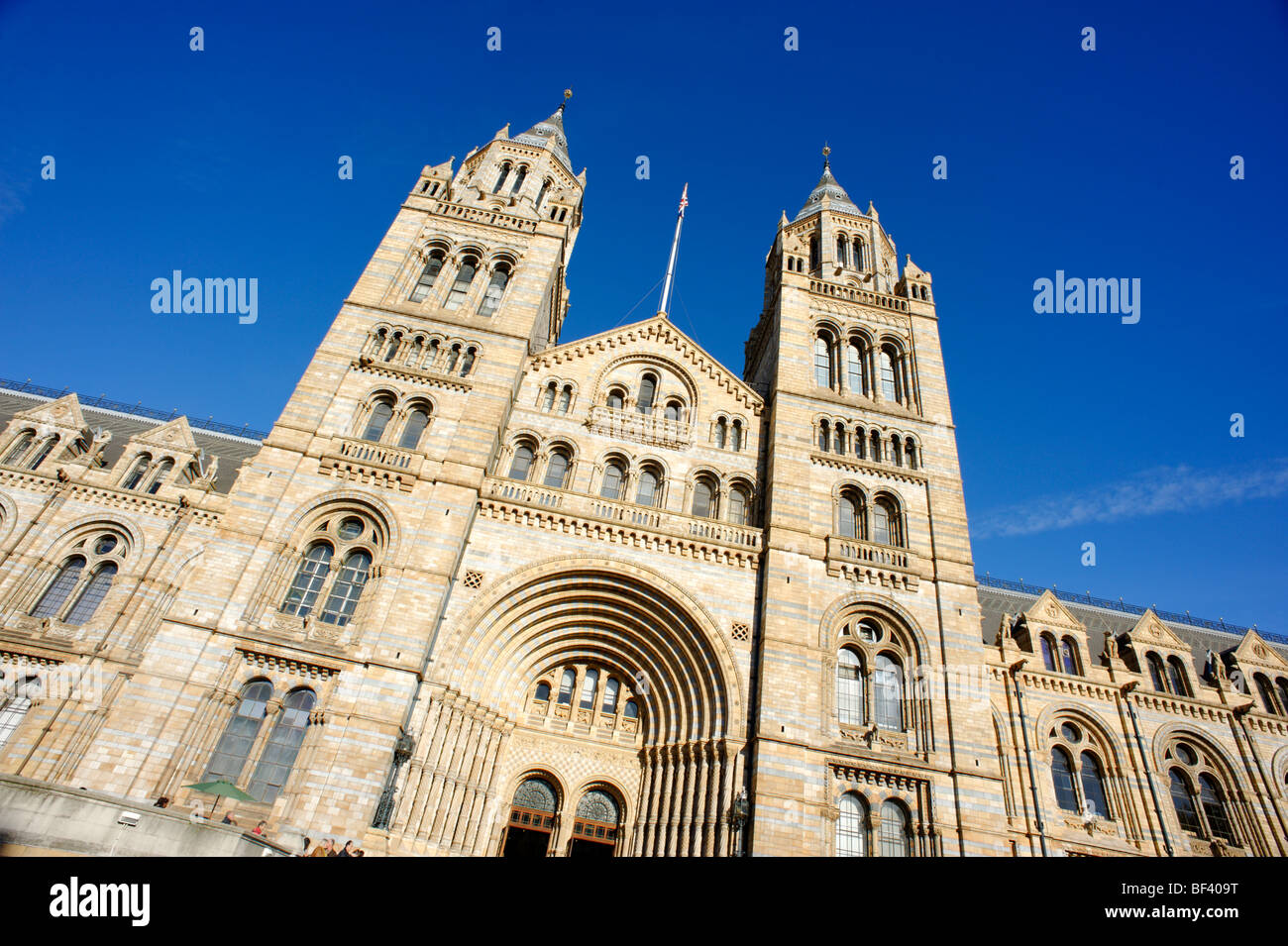 Waterhouse building of the Natural History Museum front entrance. London. UK 2009. Stock Photo