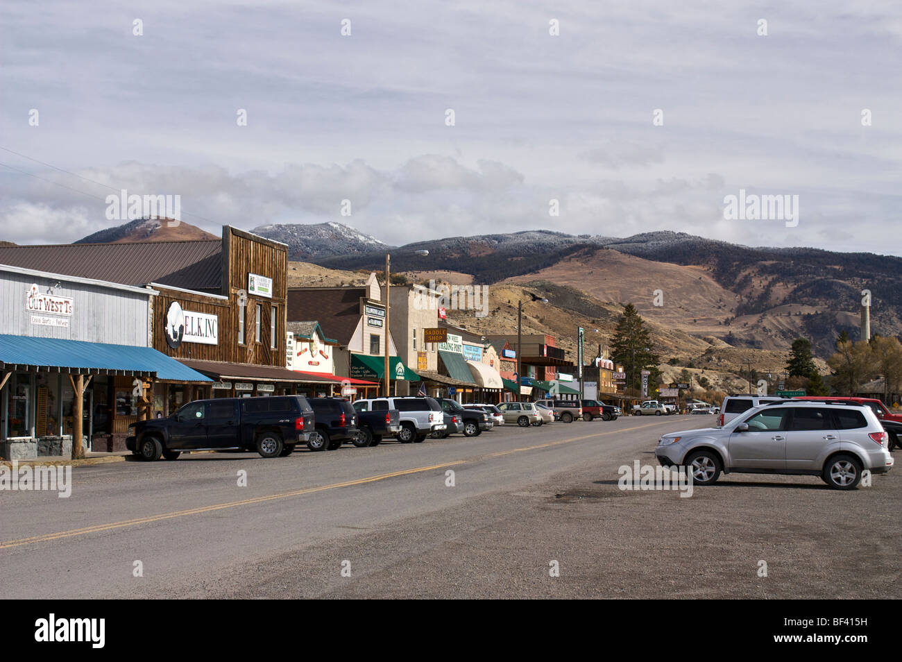 Gardiner, Montana north of Yellowstone National Park Stock Photo Alamy