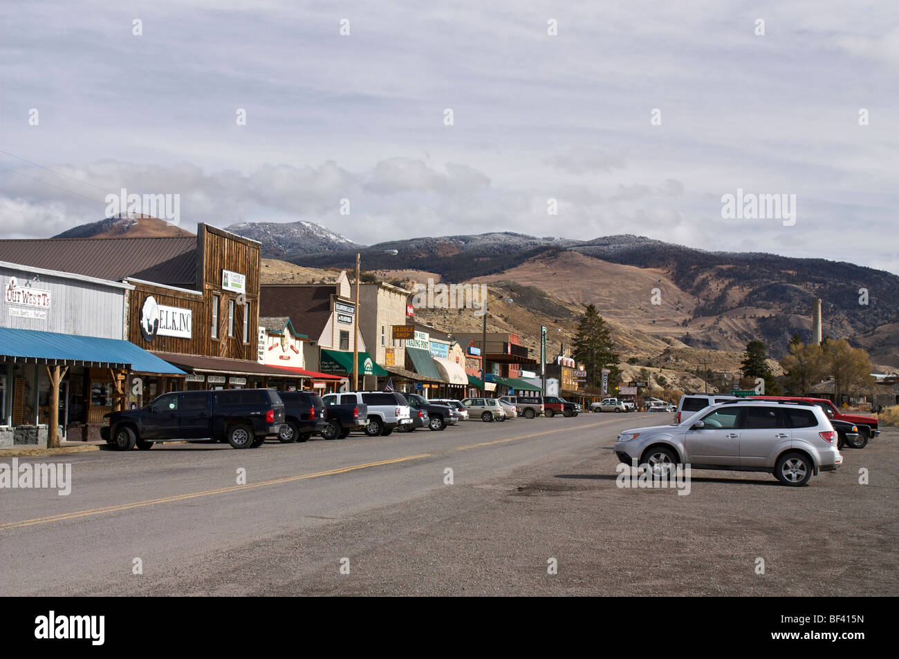 Gardiner, Montana north of Yellowstone National Park Stock Photo Alamy