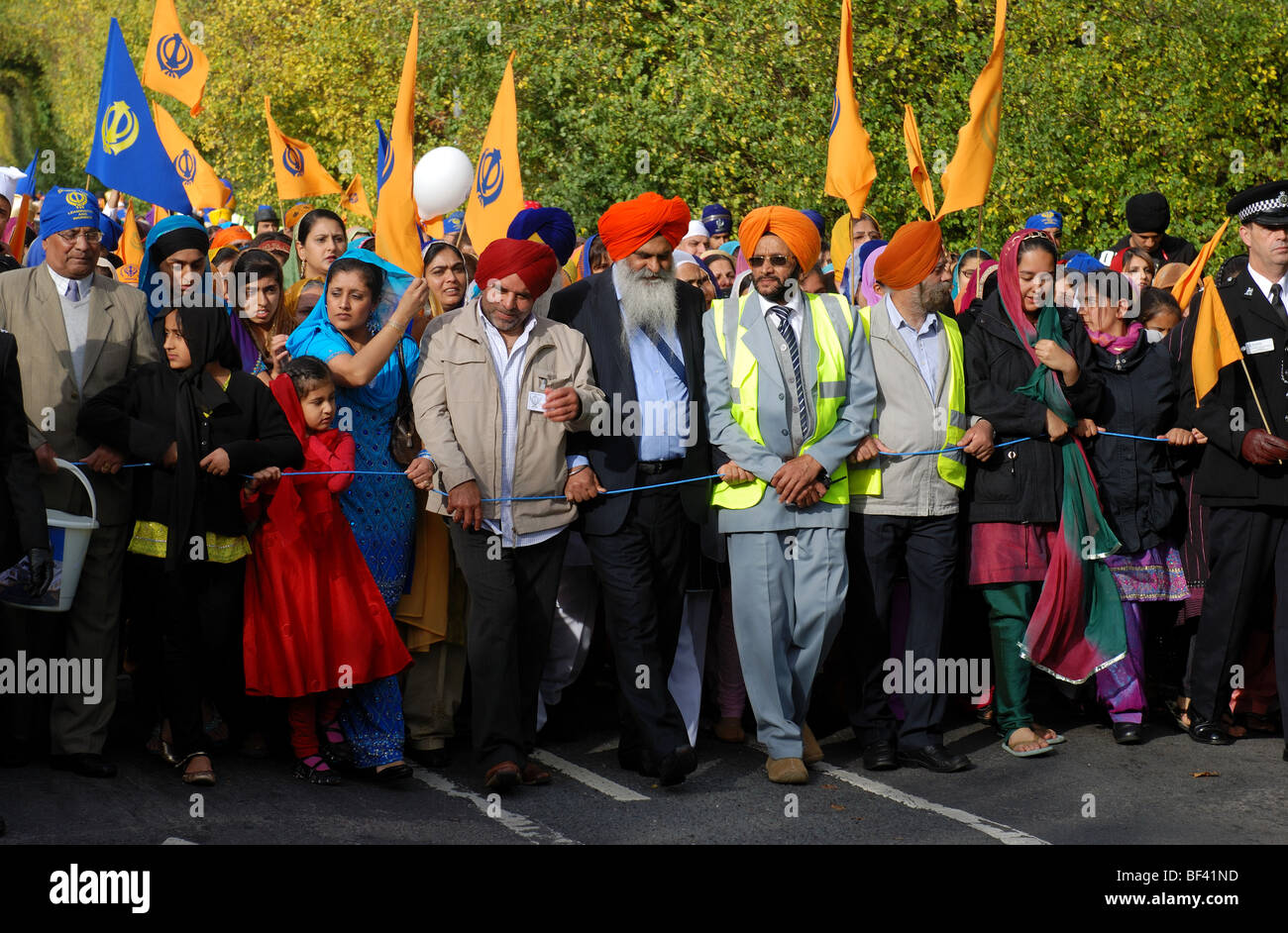 Gurdwara Sahib Consecration Day procession, Leamington Spa