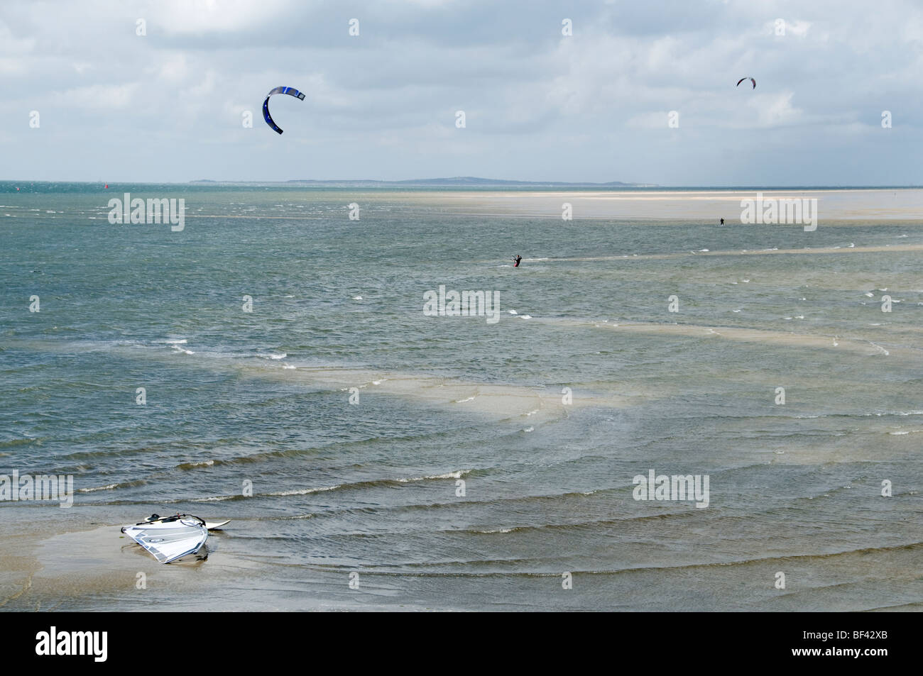 Terschelling ebb tide flood flow sea beach coast Netherlands Stock