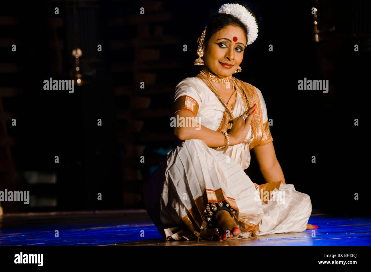 India dance performance - Mohiniyattam Stock Photo