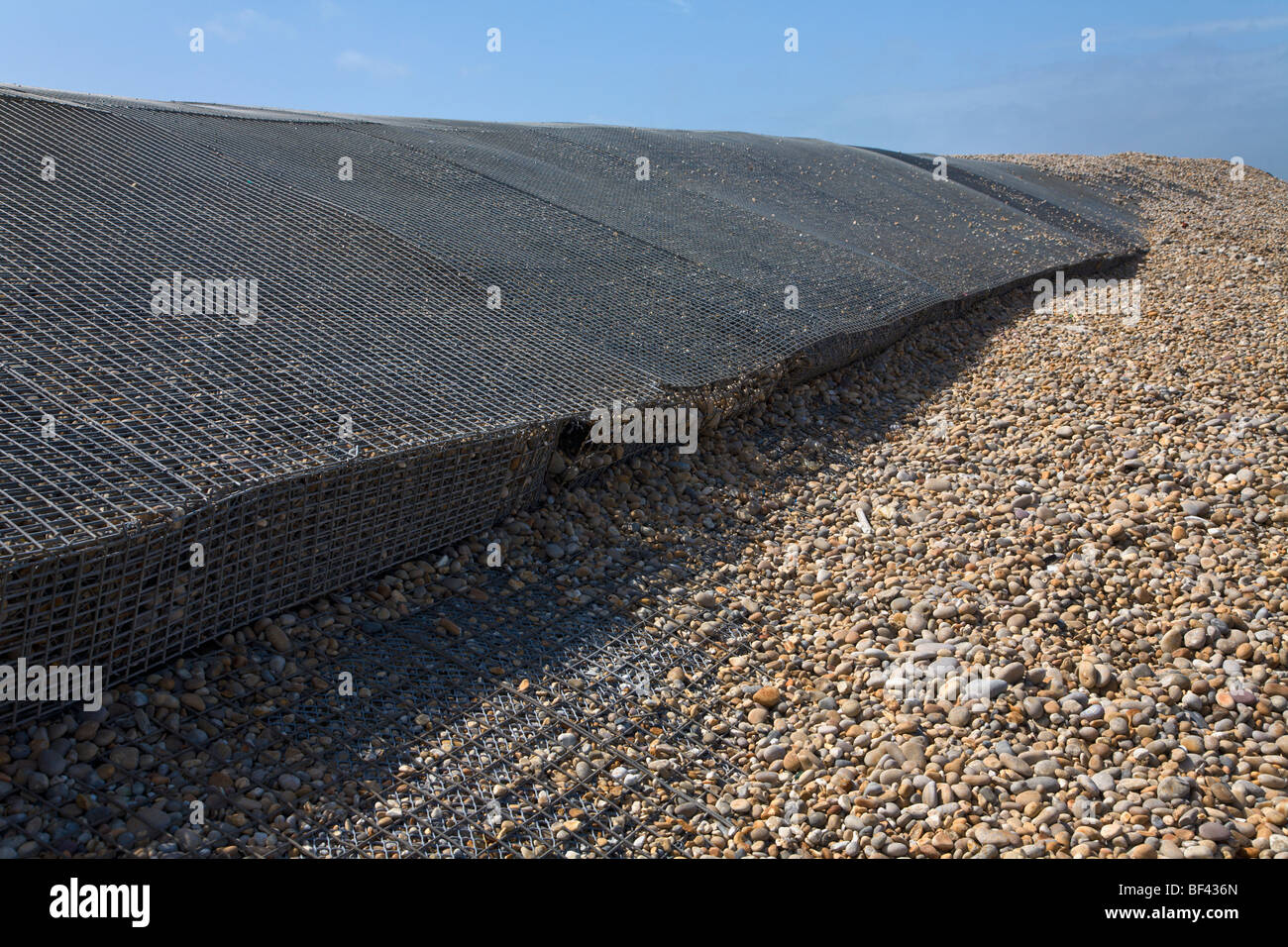 Coastal defences 'Chesil Beach' Chiswell Dorset England Stock Photo