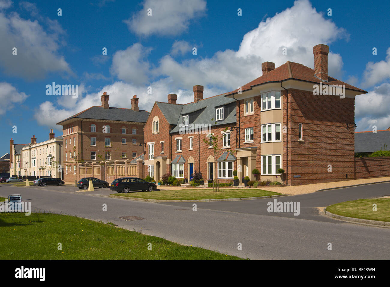 Houses in Poundbury Dorchester Dorset England Stock Photo Alamy