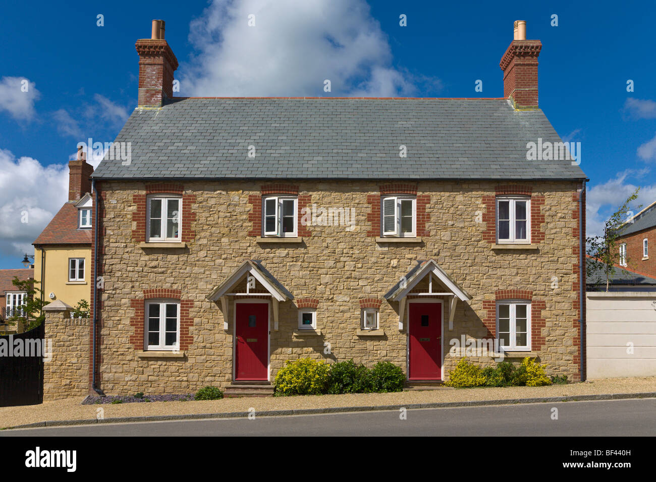 Houses in Poundbury Dorchester Dorset England Stock Photo Alamy