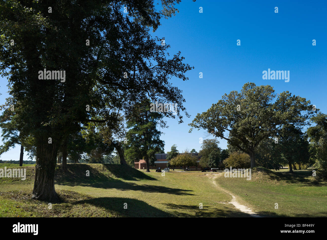 British Inner Defense lines and the Visitor Center, Yorktown