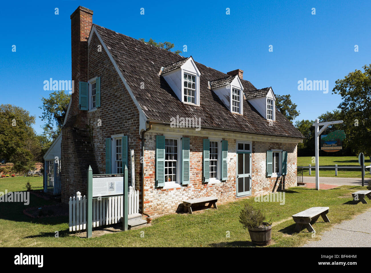 The 18th Century Cole Digges House on Main Street, Historic Yorktown