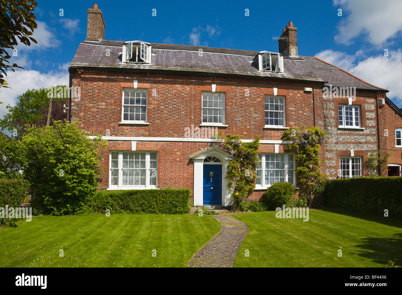 Village house Cerne Abbas Dorset England Stock Photo