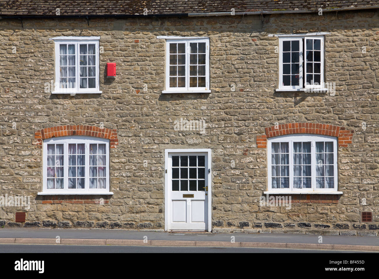 Terraced housing Bridport Dorset England Stock Photo