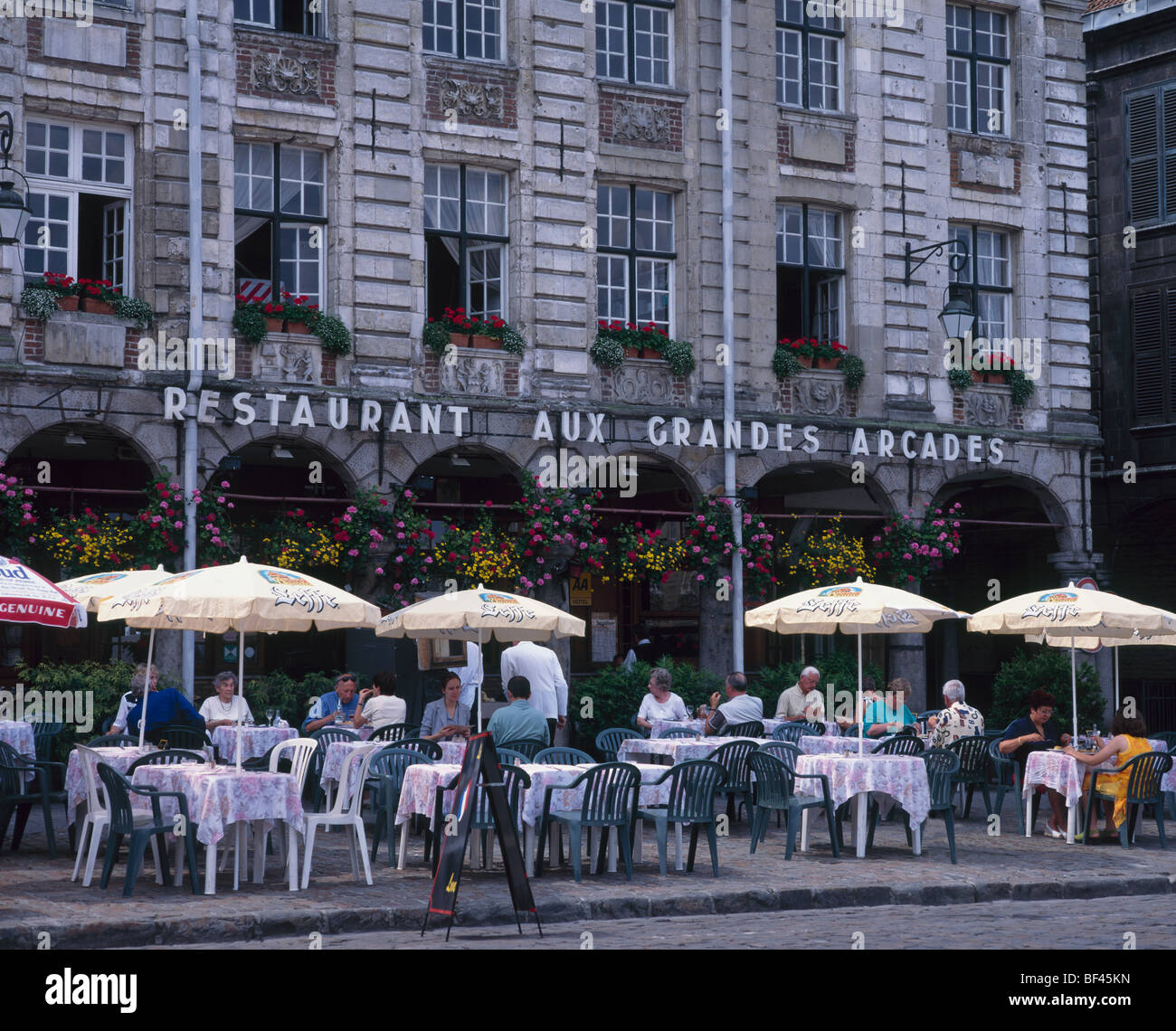 Cafe Grand Place Arras Pas de Calais France Stock Photo - Alamy