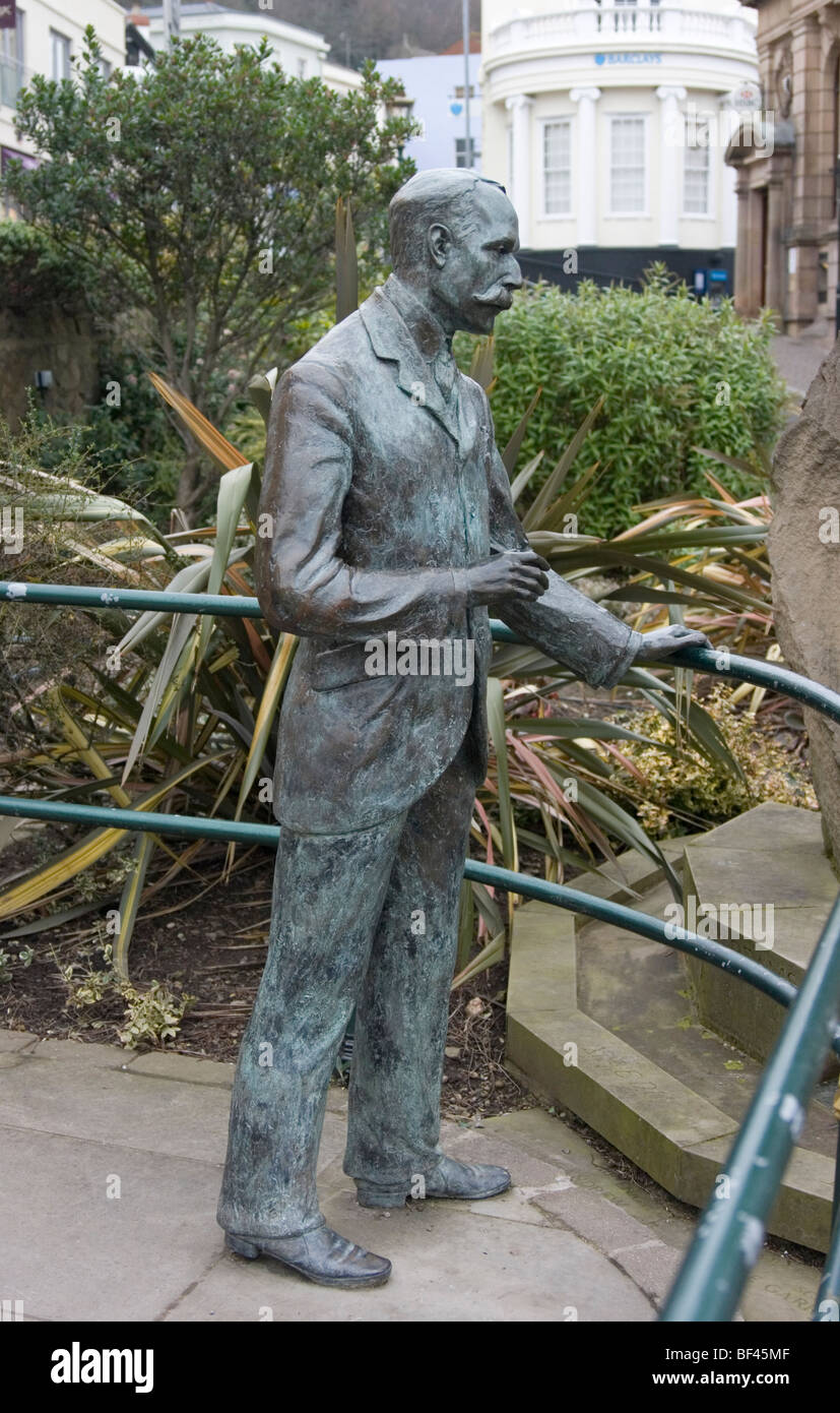 Statue of Sir Edward Elgar at Great Malvern, Worcestershire Stock Photo