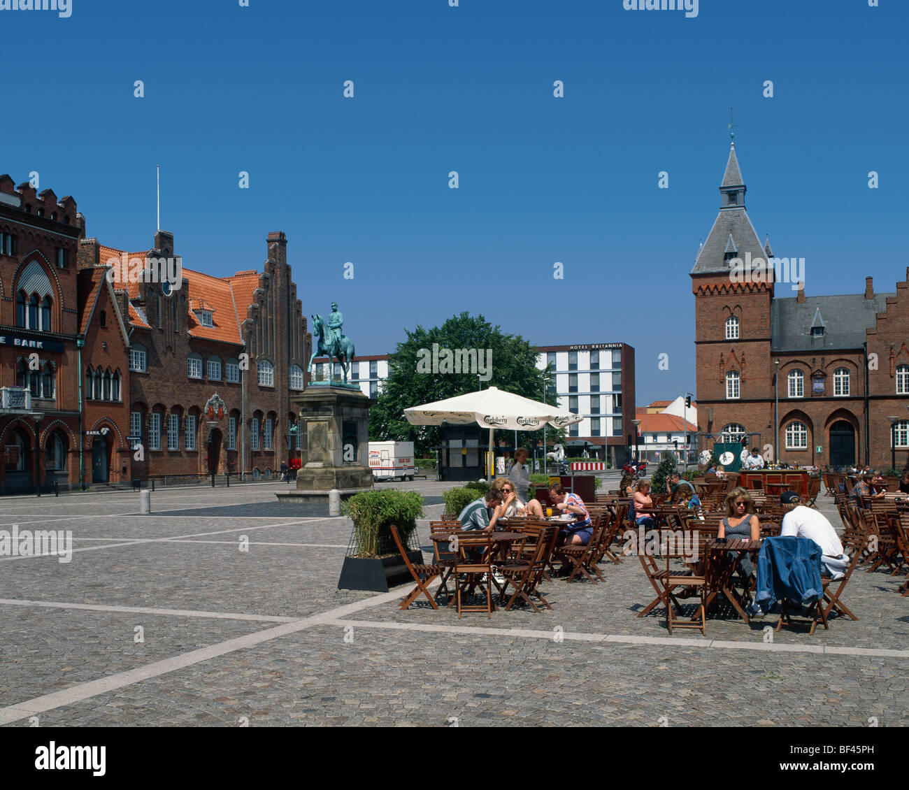 Main Square Esbjerg Denmark Stock Photo