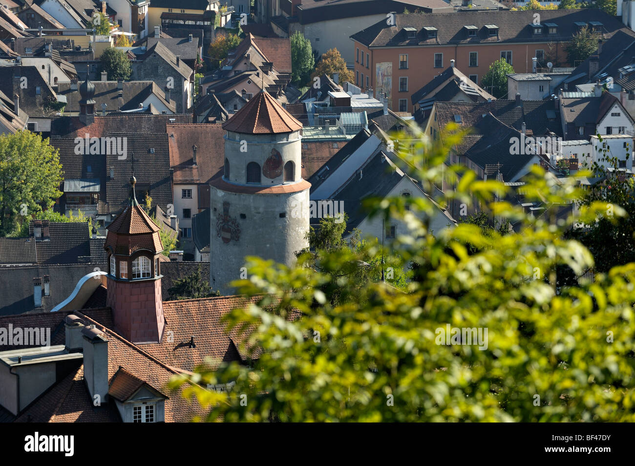Katzenturm tower of Feldkirch, Austria AT Stock Photo
