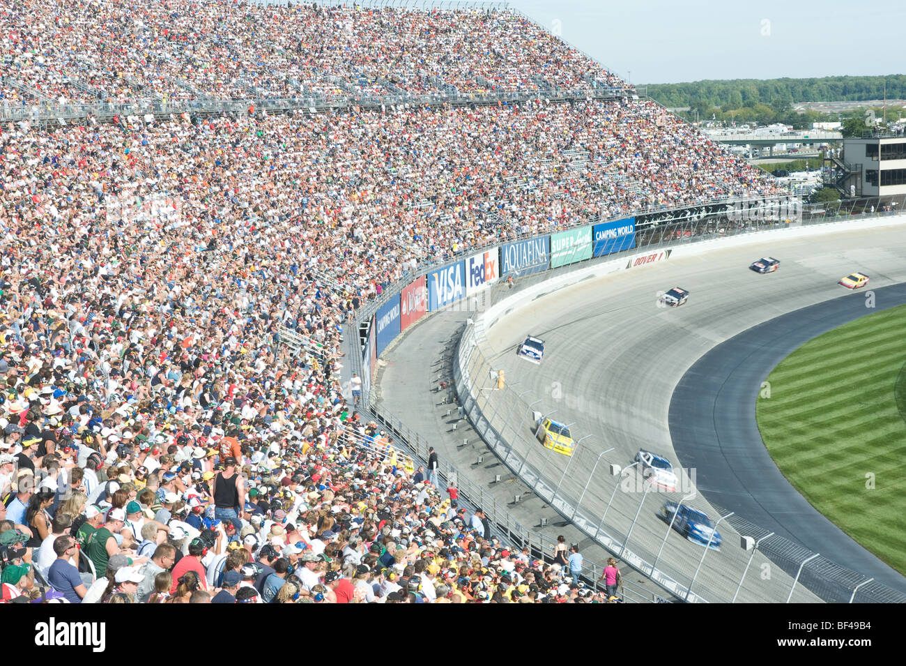 Nascar Race at Dover Speedway Stock Photo Alamy