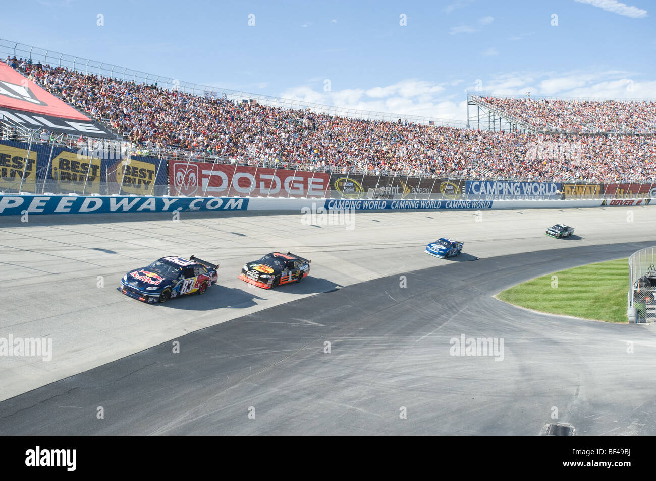Nascar Race at Dover Speedway Stock Photo Alamy