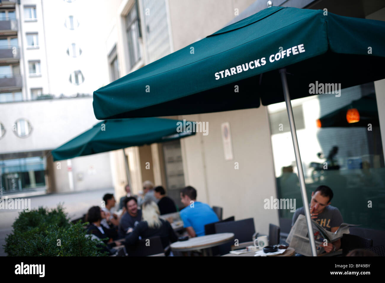 A Starbucks coffee shop in Zurich in Switzerland Stock Photo Alamy