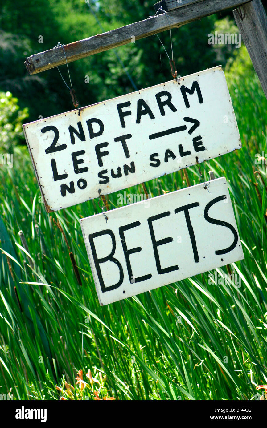 Outdoor roadside sign Stock Photo Alamy