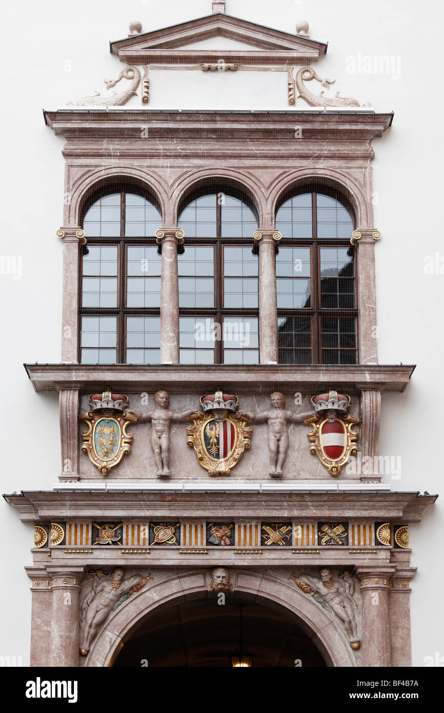 Portal of the Landhaus building, Linz, Upper Austria, Austria, Europe Stock Photo